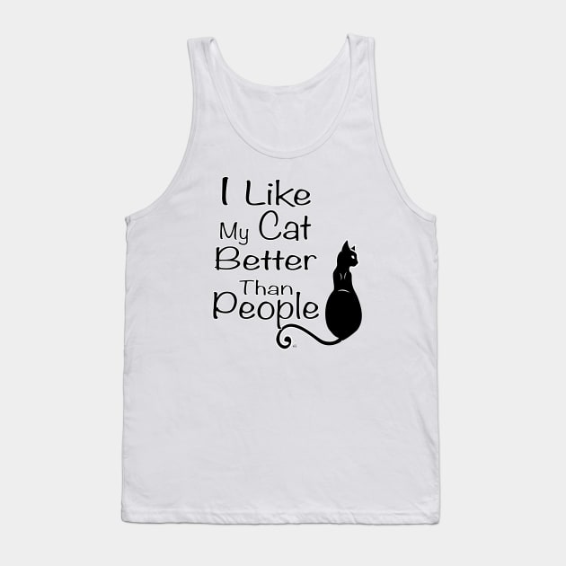 I love my cat better than people Tank Top by HagalArt